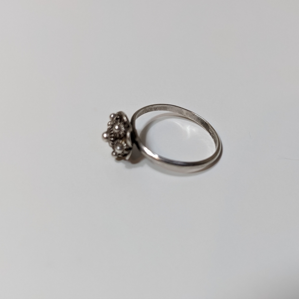 Dutch Button Filigree Zeeuwse Knoop Victorian Antique Ring - Picture 9 of 12